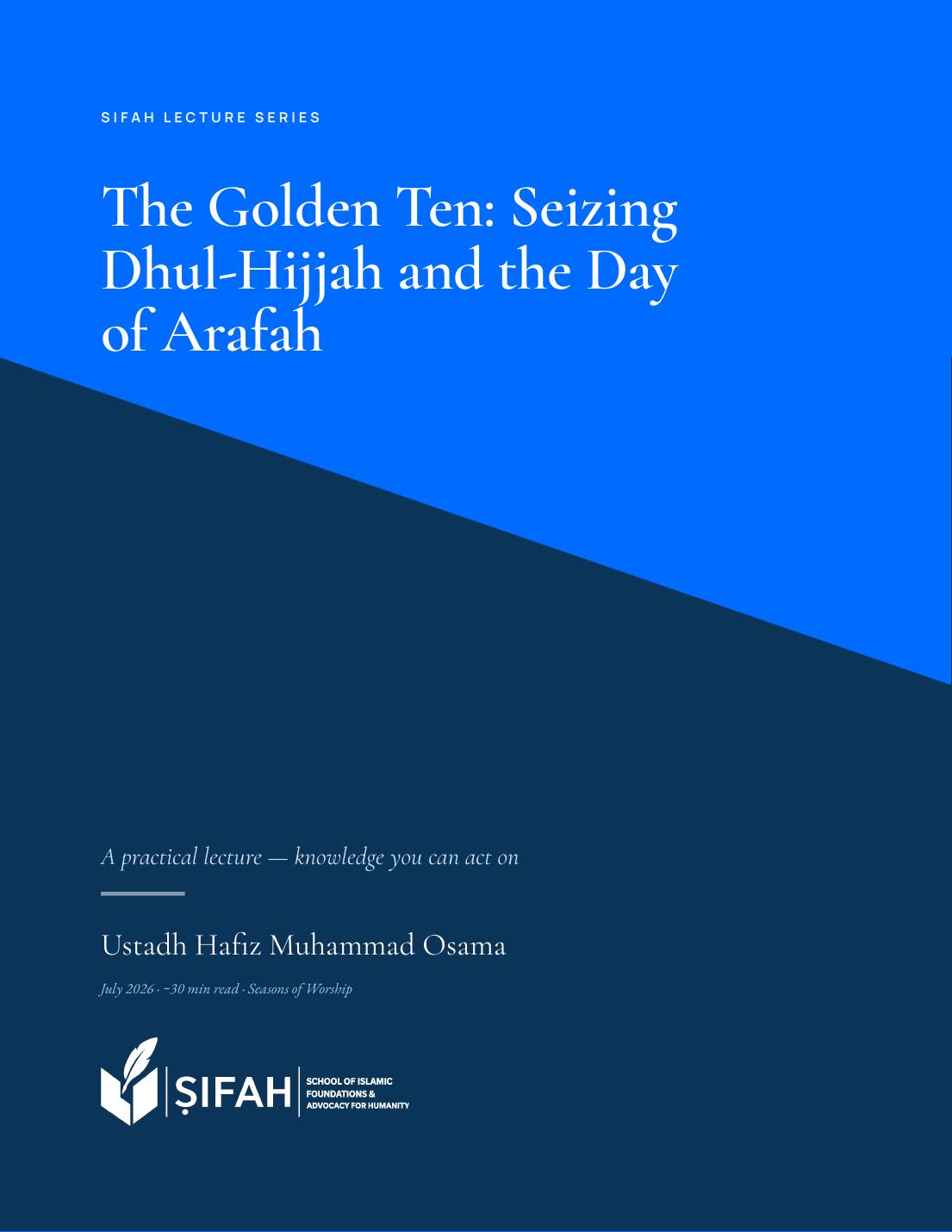 Lecture cover