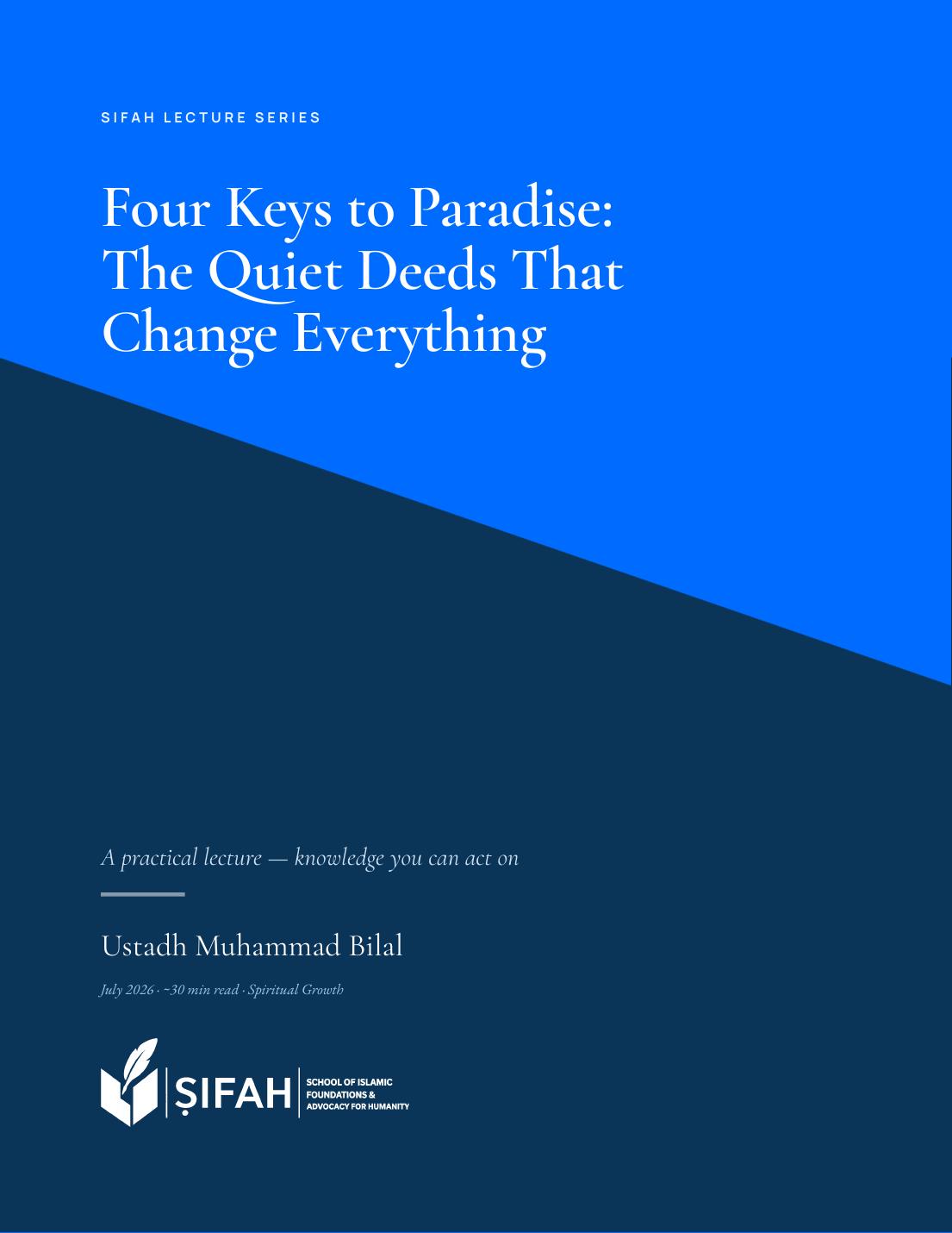 Lecture cover