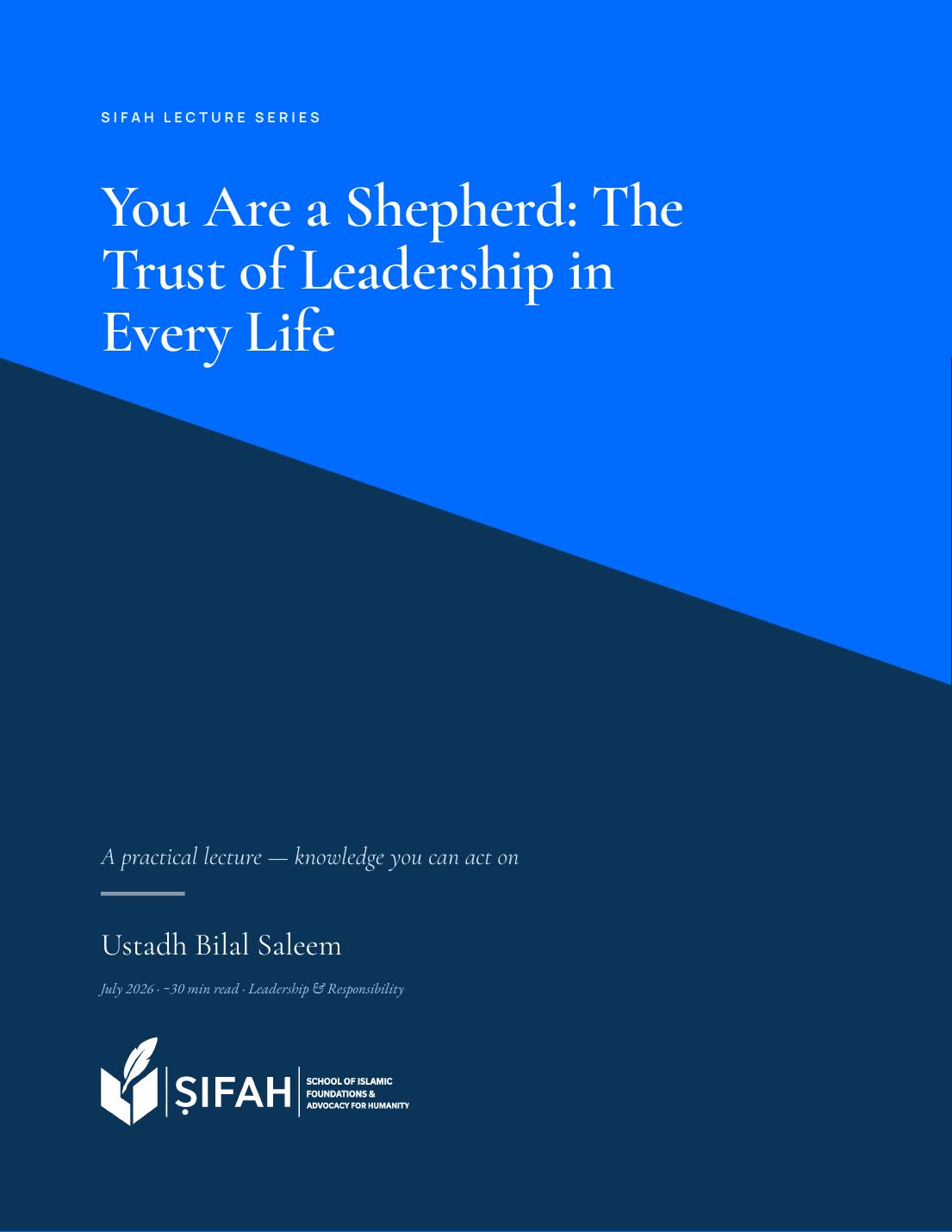 Lecture cover