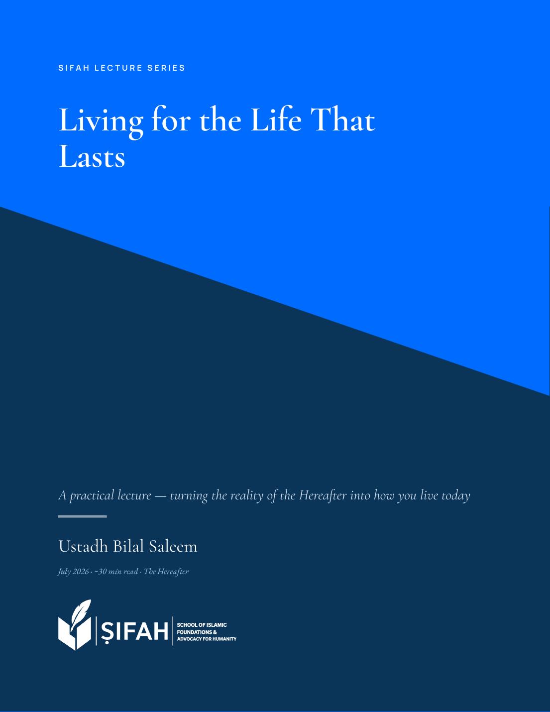 Lecture cover