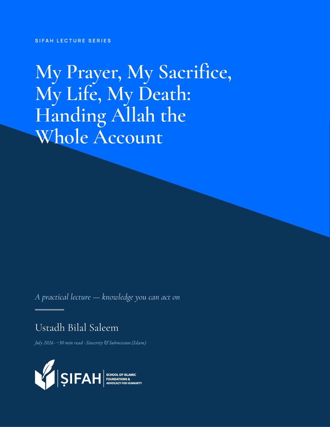 Lecture cover