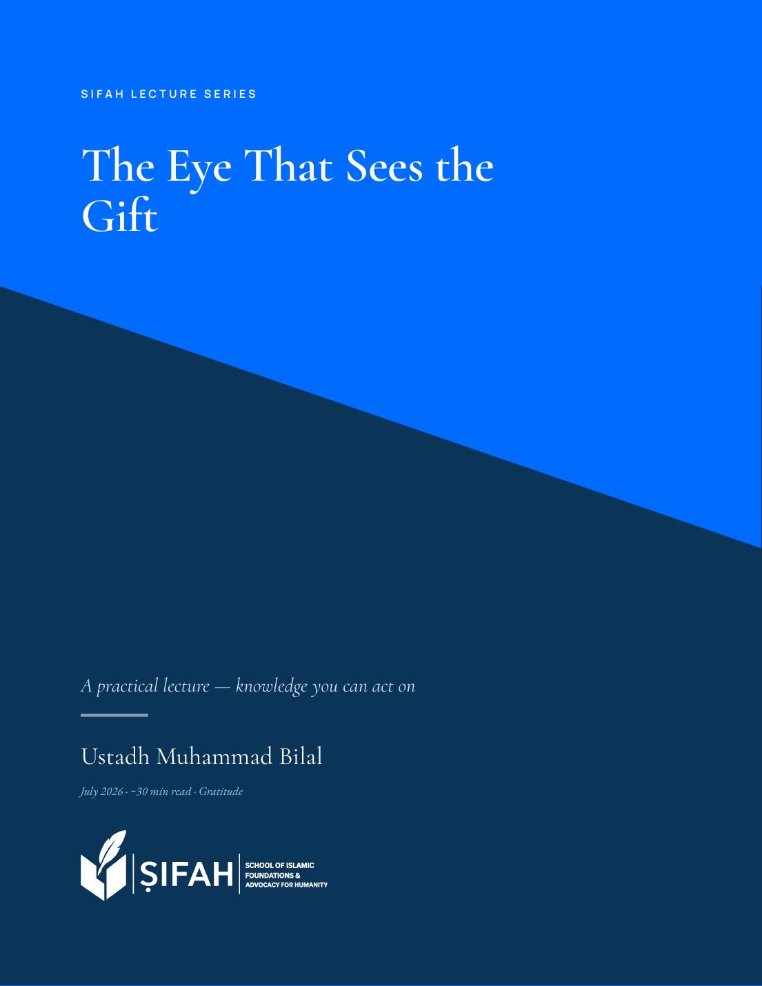 Lecture cover