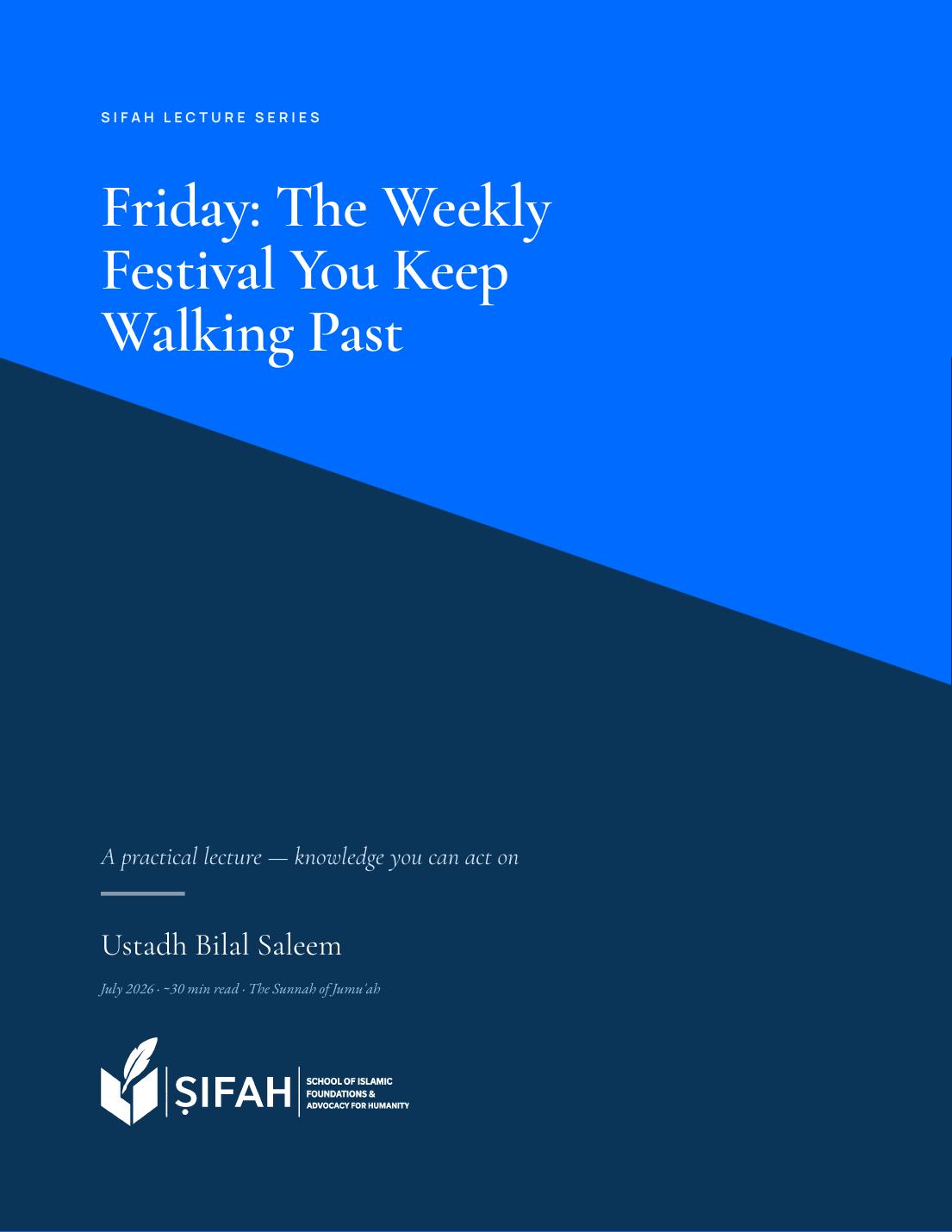 Lecture cover