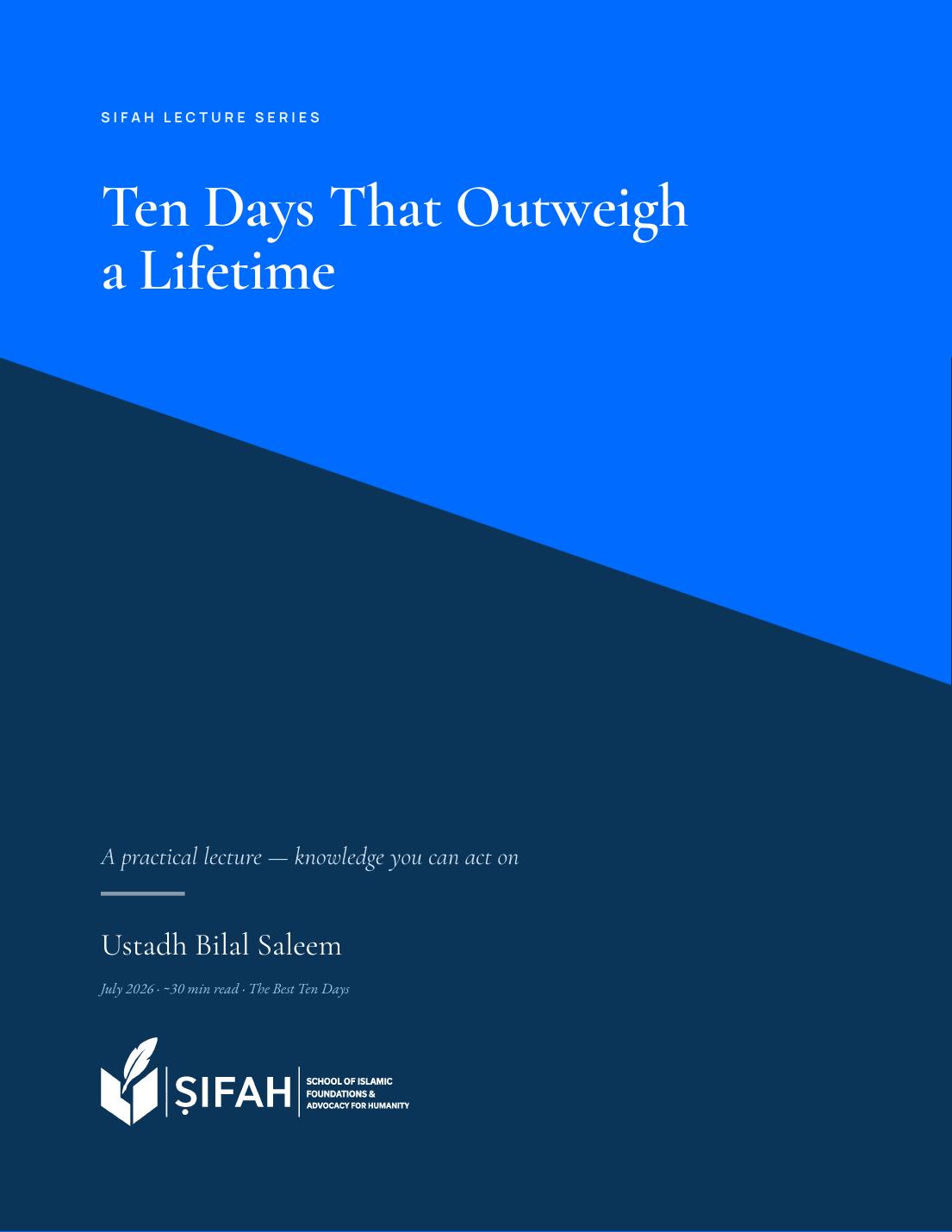 Lecture cover